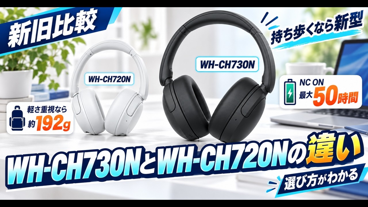 Sony WH-CH730N vs. WH-CH720N Comparison: Who Should Upgrade? - YouTube