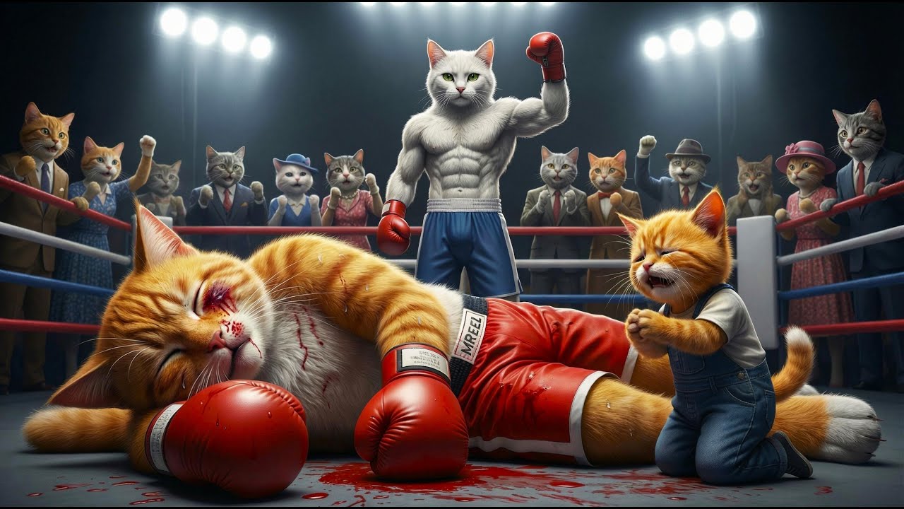 🥊🐱The Boxer Cat’s Revenge | Emotional AI Animated Story of Father & Son Fight 