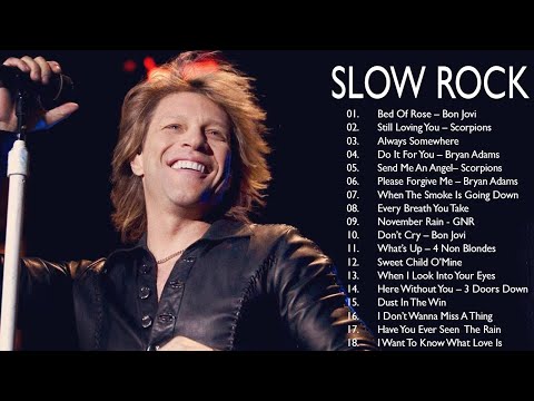 Scorpions, Bon Jovi, Aerosmith, Led Zeppelin - Best Slow Rock Playlist 70s 80s 90s