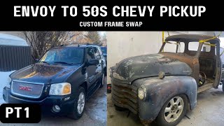 1954 CHEVY PICKUP ON ENVOY FRAME. CUSTOM BUILD