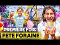 Jemmne myriam a une fte foraine dt pour la premire fois de sa vie   cadeau a gagner