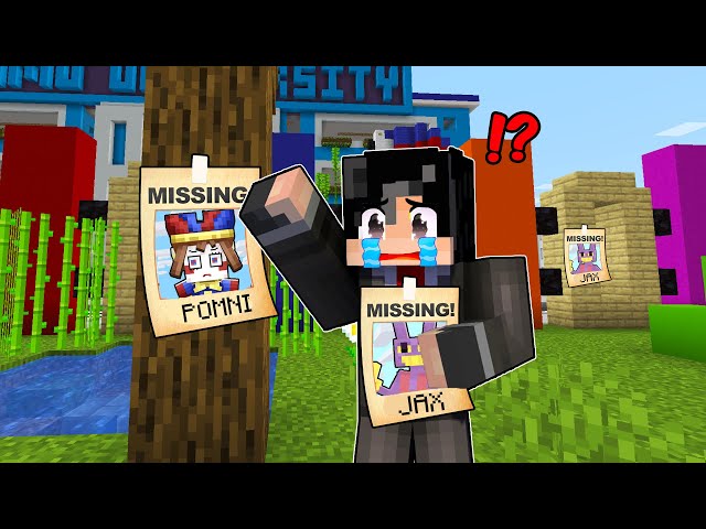 POMNI and JAX Amazing Digital Circus was Kidnapped By SKIBIDI Army in Minecraft! class=