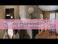 Review HOOBRO Over The Toilet Storage, 2-Tier Bathroom Organizer Over Toilet, Freestanding Bathroom