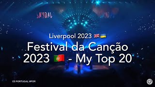 Festival da Canção 2023 (Portugal) 🇵🇹 - My Top 20 chords