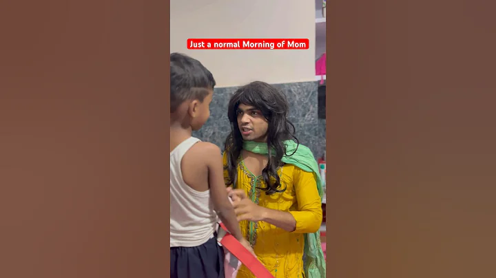 Mom n Morning #momlife #mom #funnyshorts #comedy #mummycomedy #mummy #motherslove