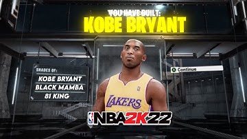 THE MOST REALISTIC KOBE BRYANT BUILD IN NBA2K22! BECOME THE BLACK MAMBA HIMSELF! 🐍 🖤