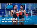 ???????? Histórico podio de las gemelas Mía y Lía Cueva en el Campeonato Mundial de Deportes Acu