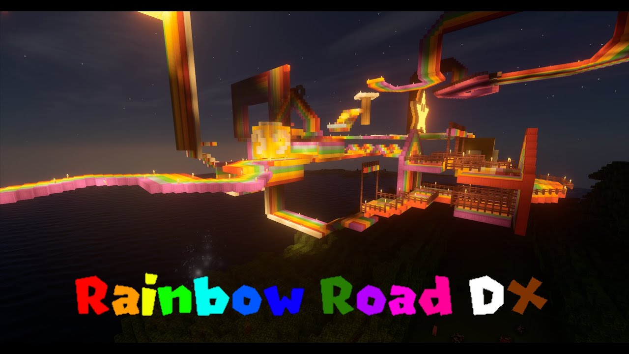 Rainbow Road DX From CTGP 7 In Minecraft Preview 2 YouTube