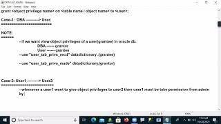 #51 #ORACLE - PLSQL DEVELOPER FULL COURSE - SECURITY & PRIVILAGES (PART 3) - 51