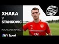 Granit Xhaka tries to recreate Stanković's stunner in the UEFA Champions League | #GoalsRecreated