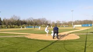 William Bethea Class of 2025 (Rutgers Prep) hard hit line drive for an RBI.