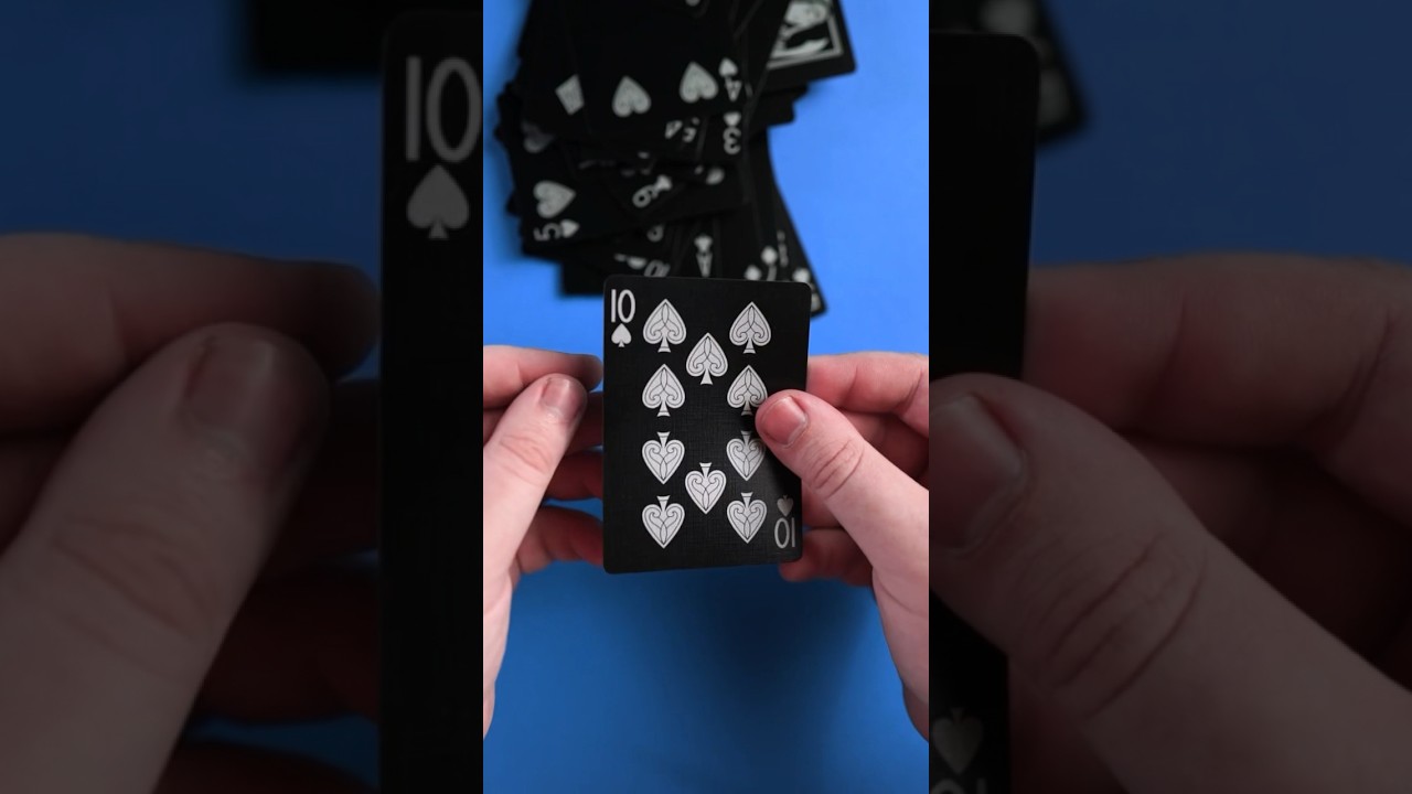 Этот трюк с картами работает сам по себе!