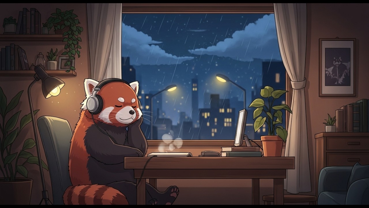 Red Panda Lofi ☁️ Beats to Relax, Study and Feel Calm