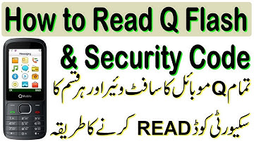 QMobile K150 Security Code Unlock | QMobile K150 Unlock Password | Read Security Code Q Mobile K150