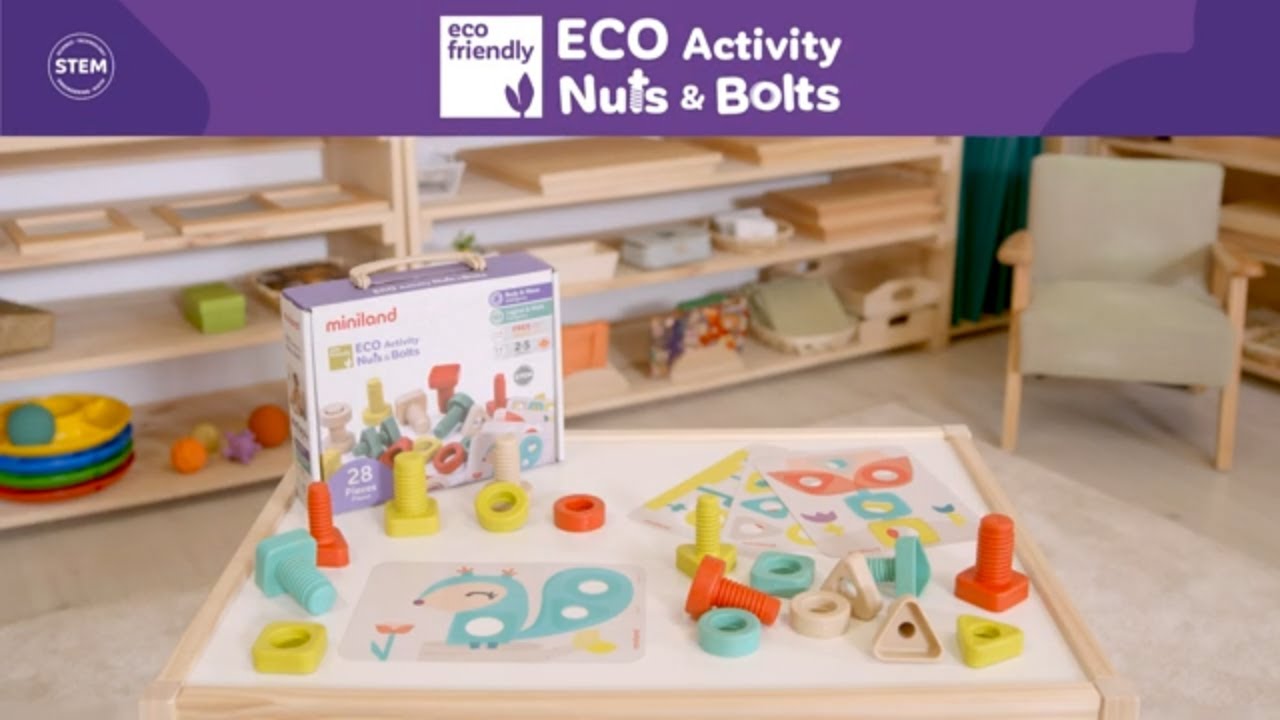 Juego de inteligencia Activity Nuts & Bolts | Miniland ES