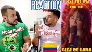 REACTION Gigi De Lana - I Love The Way You Lie - Eminem X Rihanna (cover) | 👏👏👏 | REACT | 🇨🇴🇧🇷#414