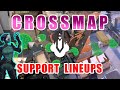 Crazy CROSSMAP SUPPORT LINEUPS Guide for EVERY MAP - Valorant