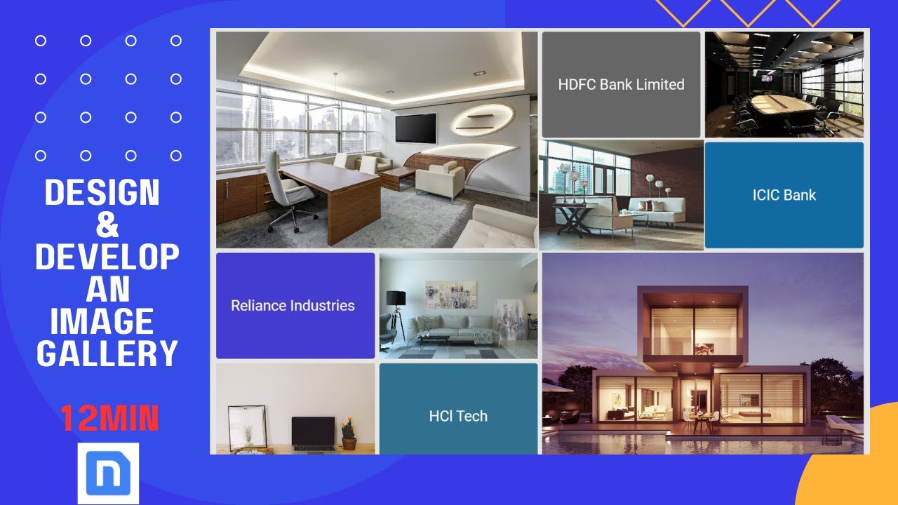 Image Gallery Design using Nicepage app (without coding) in 12 min ...