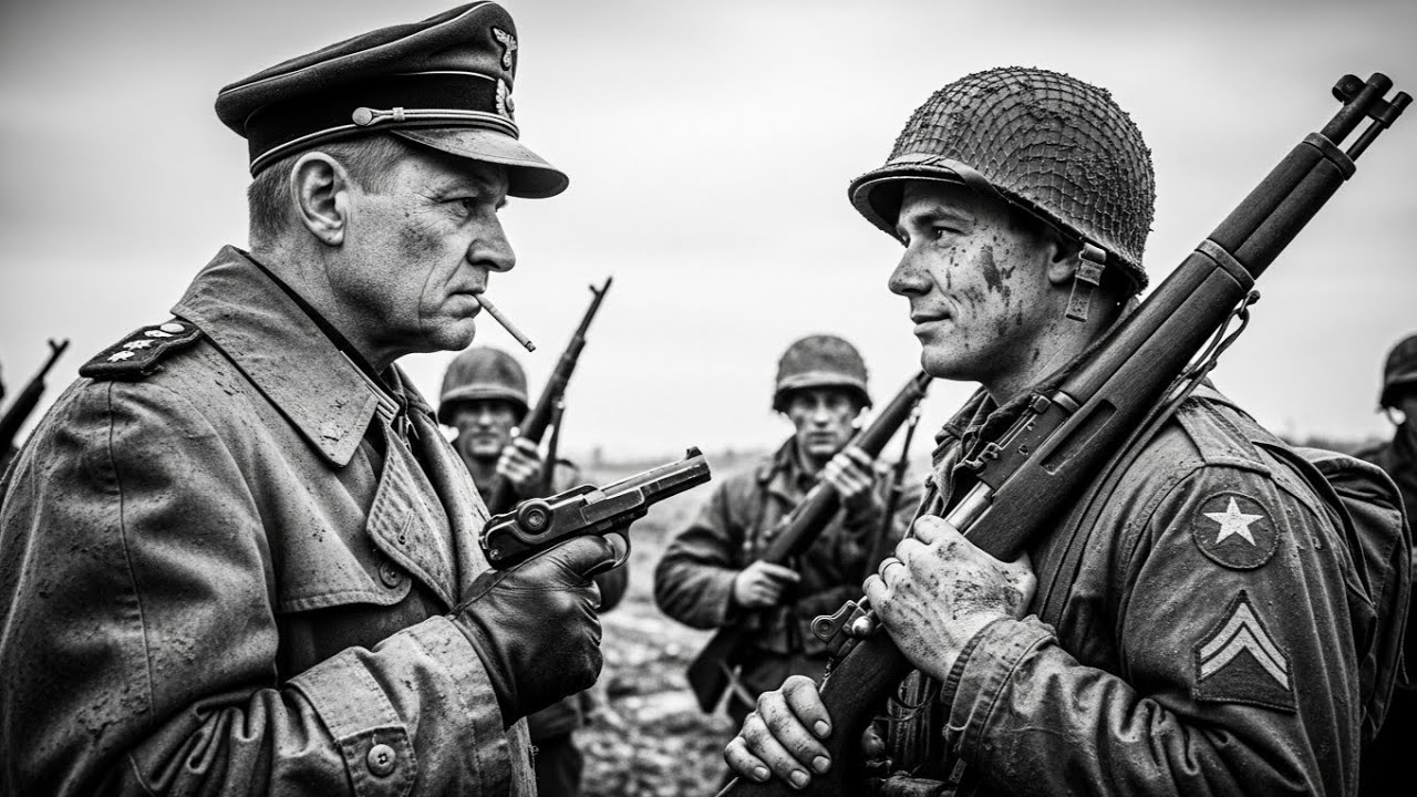 December 1944. A lone German major, a veteran of the Eastern Front, calmly steps from a farmhouse and refuses to surrender to a surrounded American company. He fires a single warning shot. He has...