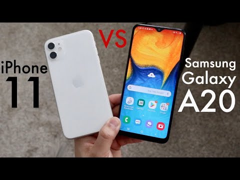 iPhone 11 Vs Samsung Galaxy A20   Comparison   Review 