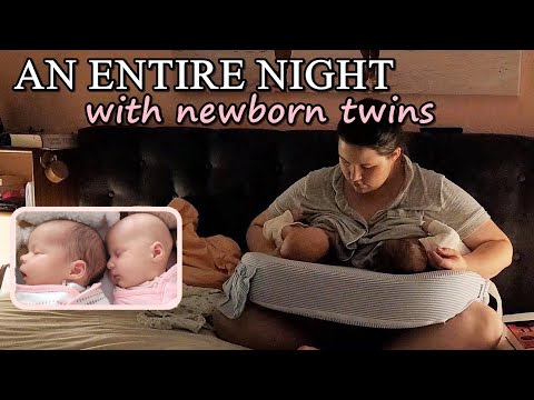 ENTIRE NIGHT WITH NEWBORN TWINS 👶🏻👶🏻| NEWBORN TWINS NIGHT TIME ROUTINE 2023 | EXCLUSIVELY BREASTFED