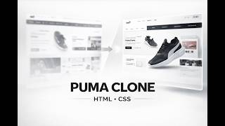 Puma Website Clone Using HTML CSS | Clean UI Frontend Project