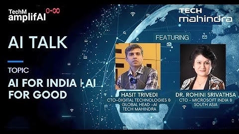 AI Talk | AI for India, AI for good