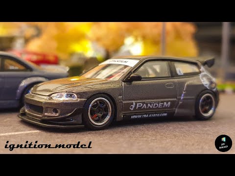 Honda Civic EG6 Pandem by Ignition Model 1/64 | UNBOXING and