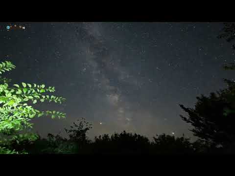 Yay Gecələri Ulduzlu Səma Spring Summer Night Sky TimeLapse