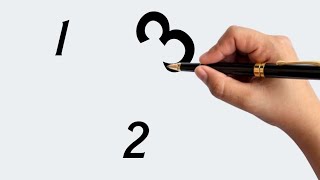 رسم سهل/الرسم بالأرقام للمبتدئين/تعلم الرسم بسهولة/drawing with numbers