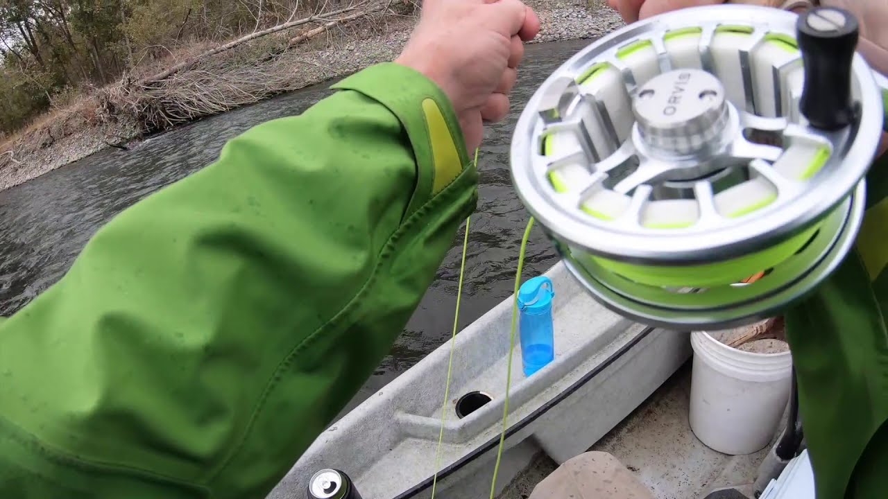 Netting a 17-inch Rainbow Trout on the Yakima River