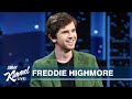 Freddie highmore on the good doctor ending getting shamed at a spin class  difficulty at tsa