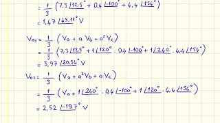 Simetrili Bileşenler Örnek-2 (Güç Sistemleri) - Power Systems (Symmetrical components problems-2)