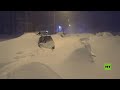 ارتفاع الثلوج يبلغ مترين .. عاصفة ثلجية غير مسبوقة تجتاح شرقي روسيا