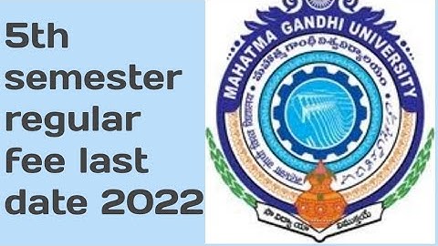 MGU 5th Semester Regular Revaluation Fee last Date 2022|Mgu nalgonda 5th sem regular Notification