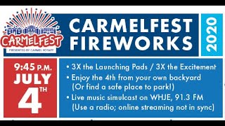 4th of July Fireworks Grand Plan for Carmelfest 2020