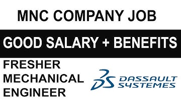 DASSAULT SYSTEMS JOB VACANCY|FRESHER MECHANICAL ENGINEER |APPLY NOW
