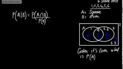 S1 - Statistics - Probability (4) (Conditional Probability A Given B) Stats AS Maths Edexcel