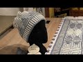 "Wilfrieds Echo" scarf and hat - #knittingpattern #slipstitch #shadowknitting #knittingtechniques