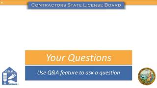 Get Licensed to Build Workshop 8-2-2024 Q&A Session