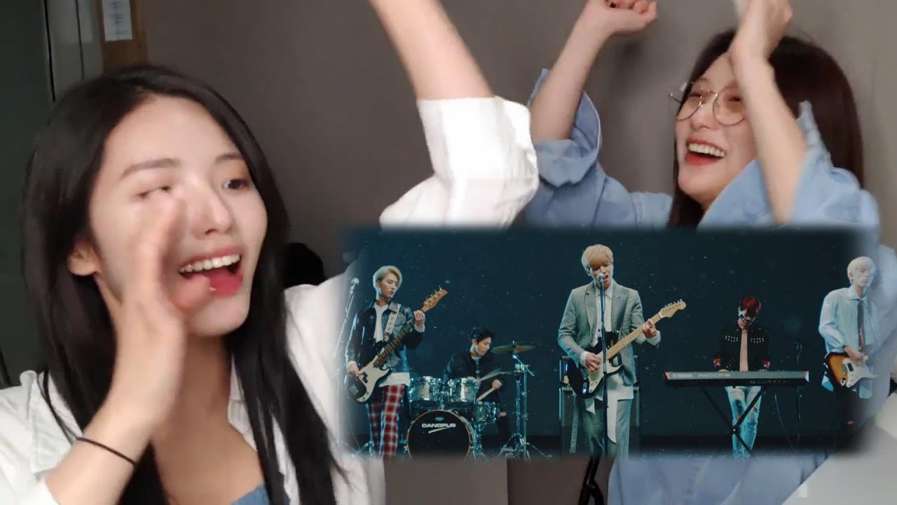 [ENG sub] fromis_9 reacts & jams to DAY6 'You Were Beautiful' YouTube