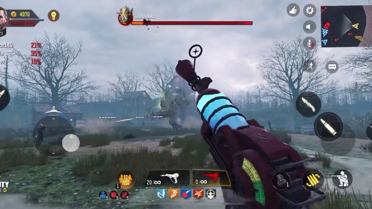 Call of Duty Mobile Hardcore Zombies Boss fight Jubokko - YouTube