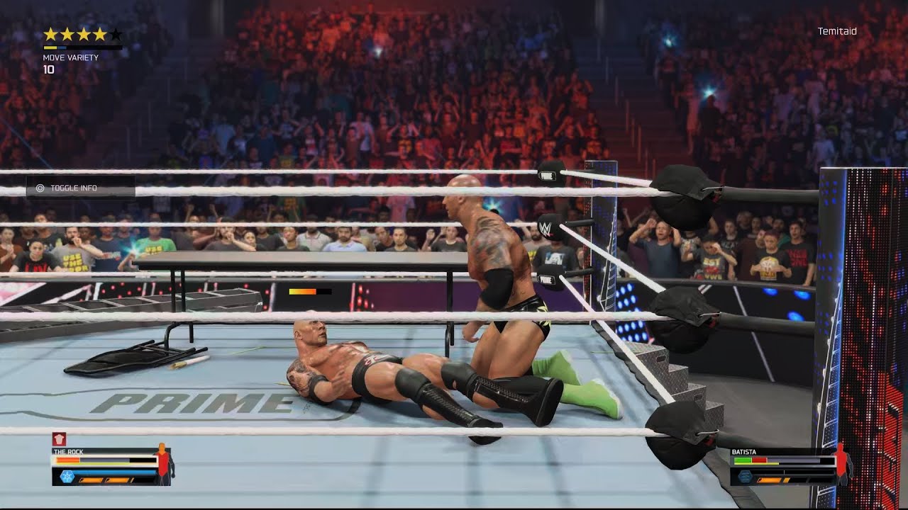 WWE 2K25 The Rock vs. Batista Money in the Bag Match