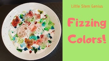 Fizzing Colors | Science Experiment for Kids by Little STEM Genius