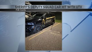 One arrested in UTV versus squad car hit and run crash