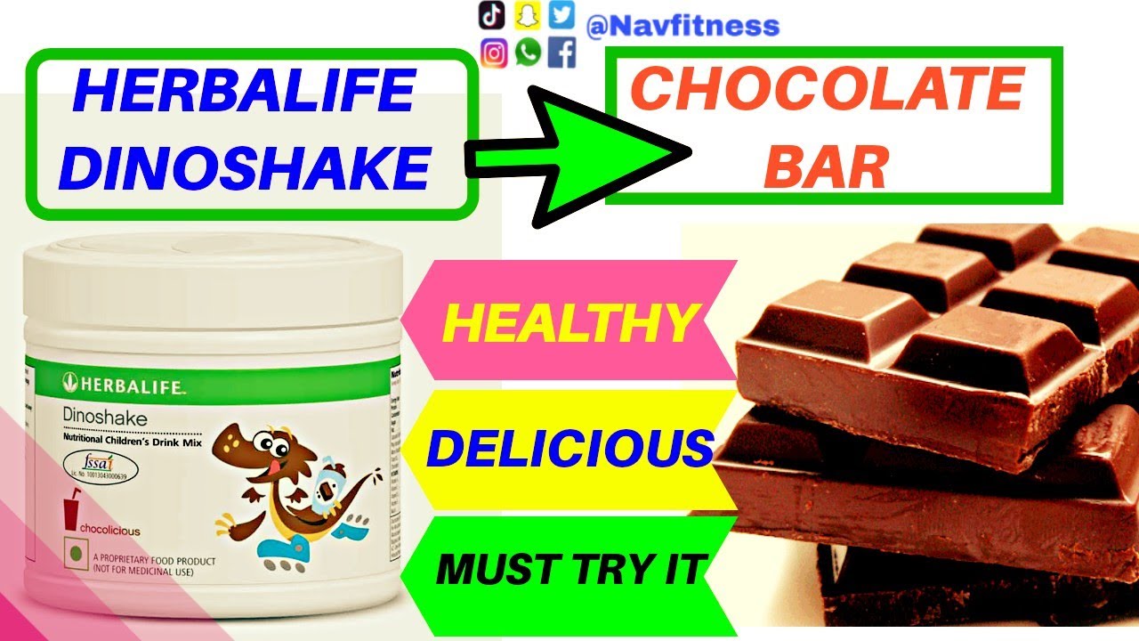Herbalife Dinoshake For Kids - Chocolate Flavor, 200g Powder, Nutritional Drink Mix