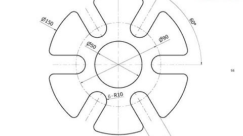 T-Flex CAD 15 2D - Exercise 56