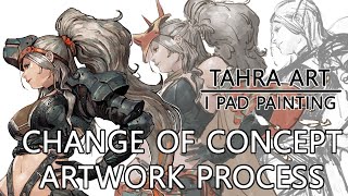 아이패드 페인팅 - 캐릭터 컨셉의 변화 과정 i pad painting - Change of concept artwork process