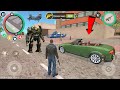 Rope hero vice town mutant man stand on car robot man with stones thrones  android gameplay