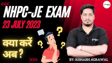 NHPC JE Exam 23 July 2023 | 10 Days Full Planning | RISHABH SIR #nhpc #nhpcje2023